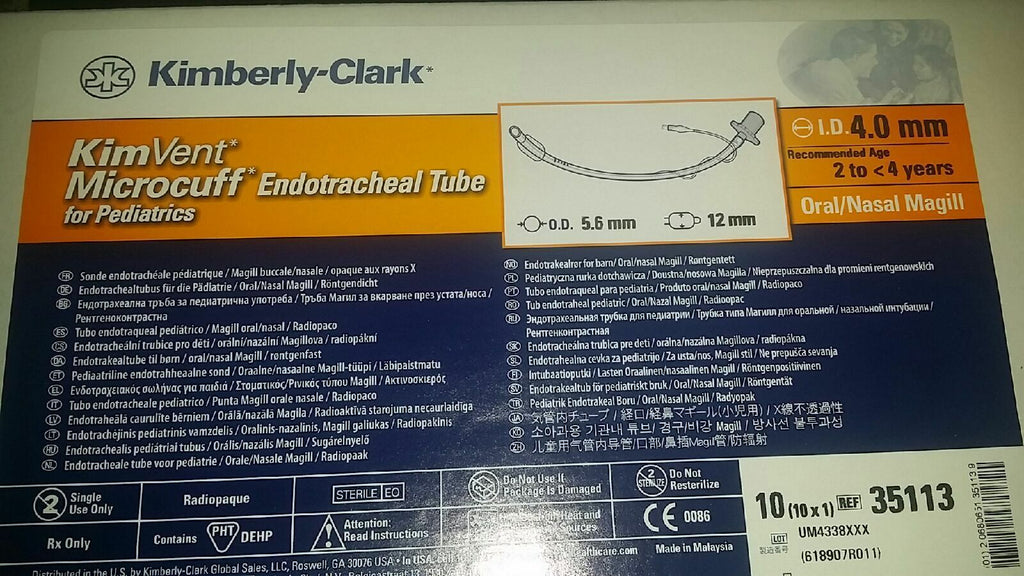 Microcuff Od Kimberly Clark Microcuff Endotracheal Tube