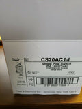 PASS & SEYMOUR CS20AC1-1 20A 120-277V AC SINGLE POLE SWITCH (CASE OF 50)-Mega Mart Warehouse-Ultimate Unclaimed Freight Buyer and Seller Specialists