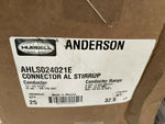 (25 PC CASE) HUBBELL Connector AL Stirrup Clamp, Aluminum, 3-1/2 in. AHLS024021E-Mega Mart Warehouse