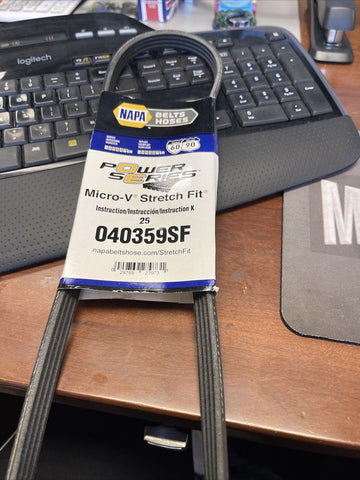 NAPA Gates Stretch Fit Micro-V K040359SF Serpentine Belt JK4364A *SHIPS FREE*