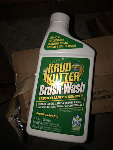 6 Pk 32 Oz Krud Kutter Brush-Wash Paint Brush Bristle Cleaner & Renewer BW326-Mega Mart Warehouse-Ultimate Unclaimed Freight Buyer and Seller Specialists