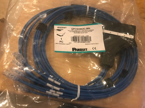 PANDUIT (CAT 6) 6-POS CASS SWITCH HARNESS UTP, 28 AWG, 8FT CM/LSZH-Mega Mart Warehouse-Ultimate Unclaimed Freight Buyer and Seller Specialists