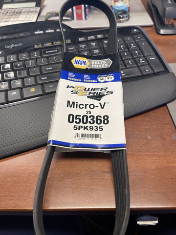 GENUINE NAPA Gates Micro-V K050368 Serpentine Belt for 9936500930, 5PK935