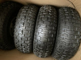 (4 PER ORDER) NEW FARM AND RANCH 15" TIRE PNEUMATIC 300 IB LOAD 3/4" BORE SIZE-Mega Mart Warehouse
