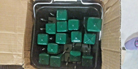 (1 BUCKET OF 25) NEW Par Aide Directional Markers Green & White Stakes 12250-25-Mega Mart Warehouse