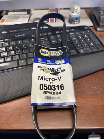 GENUINE NAPA GATES MICRO-V BELT 25-050316, 050316, 5PK804 **FREE SHIPPING**