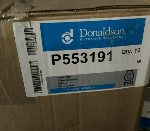 NEW Donaldson Lube Oil Filter Spin On P553191 (PACK OF 12)-Mega Mart Warehouse