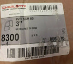 BRAND NEW CHARLOTTE 3" 90 DEGREE ELBOW 8109 806-030