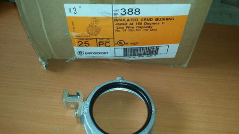 NEW BRIDGEPORT FITTINGS (5 pcs) 388-DC INSULATED 3 IN GROUNDING BUSHING B424347-Mega Mart Warehouse-Ultimate Unclaimed Freight Buyer and Seller Specialists