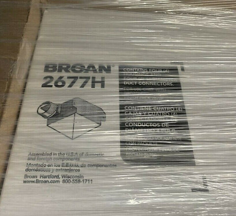 Lot of 4 NEW BROAN 2677H Rough-In Housings for Ceiling Fan 2677H-A Light Pack