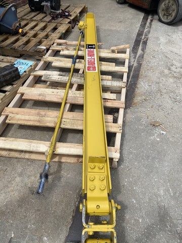 NEW Abell-Howe 1 Ton Cap Swing Wall-Mount Overbraced Tie-Rod Jib Crane
