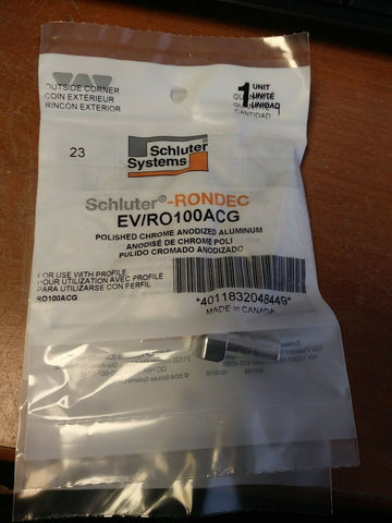(3) NEW Schluter RONDEC - 90 Degree Outside Corner Polished EV/RO100ACG-Mega Mart Warehouse