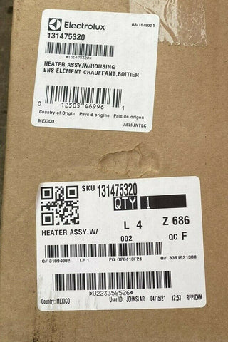 NEW OEM Electrolux Replacement Heating Element Assembly Part # 131475320 PART-Mega Mart Warehouse