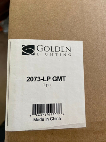 Golden Lighting 2073-LP RMT Light 41 inch Gunmetal Bronze Linear Pendant-Mega Mart Warehouse