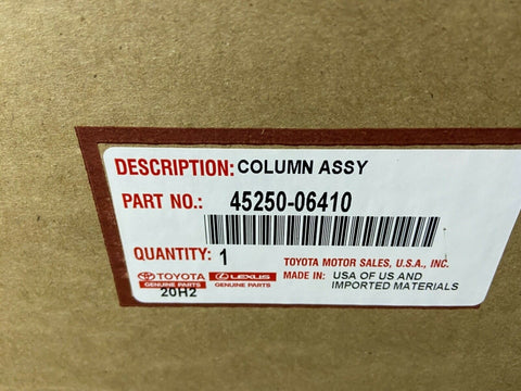 NEW OEM GENUINE Toyota 45250-06410 COLUMN ASSEMBLY, STEERING-Mega Mart Warehouse-Ultimate Unclaimed Freight Buyer and Seller Specialists