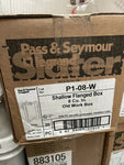 (20) Pass & Seymour Shallow Switch/Outlet Box 1-Gang Plastic Gray 1.125" P1-08-W