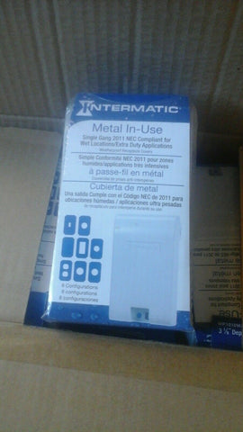 NEW INTERMATIC (2) WP1010MXD METAL-IN-USE RECEPTACLE COVER 3-1/8" DEPTH-Mega Mart Warehouse-Ultimate Unclaimed Freight Buyer and Seller Specialists