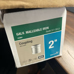 (CASE OF 4) 311 CO-2, 501787 2" GALVANIZED MALLEABLE IRON COUPLING *SHIPS FREE*