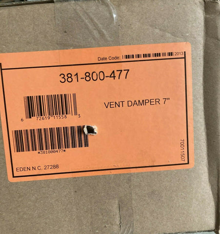 NEW Weil McLain 381-800-477 Boiler Vent Damper 7"-Mega Mart Warehouse
