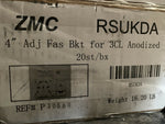 NEW ZMC 4″ Adj Fascia Bracket for 3CL 1 3/4″ RS Clutch, RSUKDA Anodz (20 PC BOX)