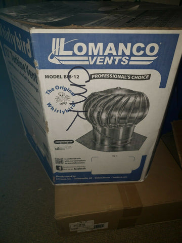 Lomanco Vents - 12" Whirlybird Turbine Vent - Model BIB-12 Weathered Bronze-Mega Mart Warehouse-Ultimate Unclaimed Freight Buyer and Seller Specialists