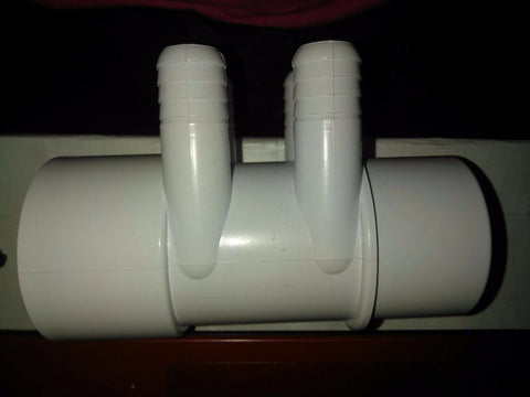 3-CMD Manifold Hot Tub Spa 2"spg x Dead End x (4)3/4" Coupler-Mega Mart Warehouse-Ultimate Unclaimed Freight Buyer and Seller Specialists