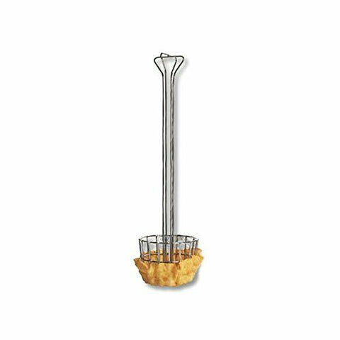 (2) Focus Foodservice 470 Tortilla Fryer Basket, Large Size, Chrome Plated Wire-Mega Mart Warehouse-Ultimate Unclaimed Freight Buyer and Seller Specialists