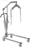 Drive Medical 13023 Hydraulic Patient Lift with Six Point Cradle, Deluxe Chrome