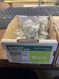 (CASE OF 10) 311 RC-3814, 3/8"X1/4" GALVANIZED MALLEABLE IRON REDUCER COUPLING