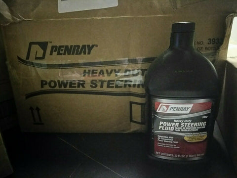 NEW PENRAY 3932 HEAVY DUTY POWER STEERING FLUID - BOX OF 12 BOTTLES-Mega Mart Warehouse-Ultimate Unclaimed Freight Buyer and Seller Specialists