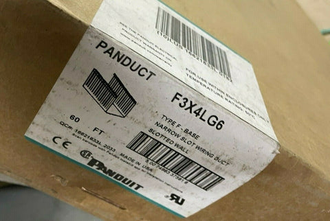 *Panduit - F3X4LG6 - Narrow Slotted Duct PVC 3 X 4 X 6ft, X 60 FT