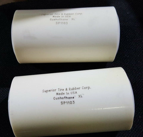 2 NEW SUPERIOR CUSHOTHANE XL SP1103 LOAD WHEELS POWER/PALLET JACK POLY 3.25 x 6"