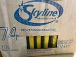 NEW commercial size green/yellow scrubbing sponges  6 3/8" X3 3/8"   20PER  LOT