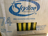 NEW commercial size green/yellow scrubbing sponges  6 3/8" X3 3/8"   20PER  LOT