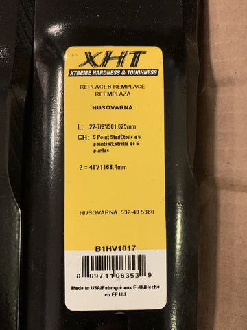 REPLACEMENT XHT MOWER BLADES B1HV1017 22-7/8" (3 PACK)