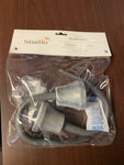 BRAND NEW 21210  GREY TIEBACKS STUDIO 3B SET 0F 2 3IN ( 7 CM )
