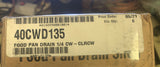 NEW Cambro 40CWD135 Camwear Drain Shelf - 1/4 Size, Clearb (6 pk)