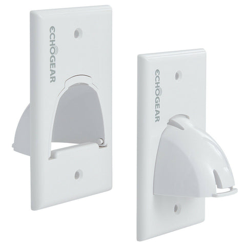 (4 BOXES OF 2) New Echogear In-Wall Cable Pass Through -Single Gang Pair-White-Mega Mart Warehouse-Ultimate Unclaimed Freight Buyer and Seller Specialists