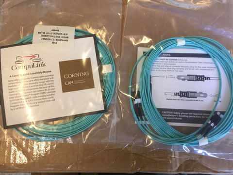 1 COMPULINK LCCLCC50+D6 2-Fiber Jumper 19.7ft 6m 50 micron multimode LC to LC-Mega Mart Warehouse-Ultimate Unclaimed Freight Buyer and Seller Specialists