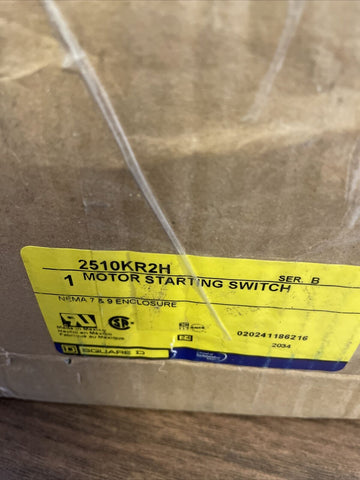 NEW 2510KR1, MANUAL MOTOR SWITCH, NEMA 3R/7 &9,  30 AMP, 2 POLE