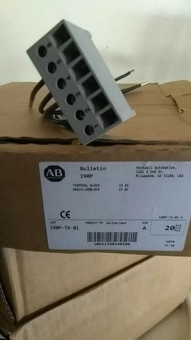 ALLEN BRADLEY 190P-TX-01 - AC Coils Terminal Block Rockwell Automation-Mega Mart Warehouse-Ultimate Unclaimed Freight Buyer and Seller Specialists