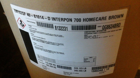 Interpon 700 HOMECARE BROWN 250 POUND CONTAINER DRUM-Mega Mart Warehouse-Ultimate Unclaimed Freight Buyer and Seller Specialists