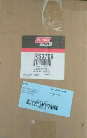 (1) NEW Baldwin Air Filter RS3706-Mega Mart Warehouse-Ultimate Unclaimed Freight Buyer and Seller Specialists