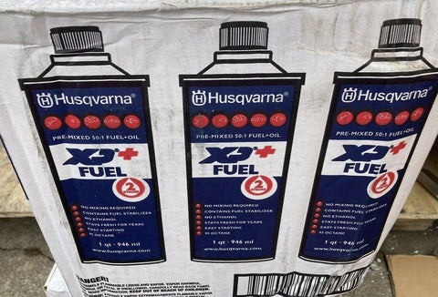 HUSQVARNA XP ETHANOL FREE PREMIXED 2 STROKE FUEL (1 BOX OF 6 QUARTS)-Mega Mart Warehouse