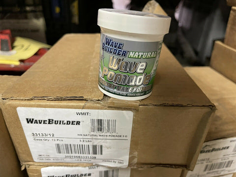(CASE OF 12) WaveBuilder Natural Wave Pomade Healthy Wave Former 3 oz SHIPS FREE