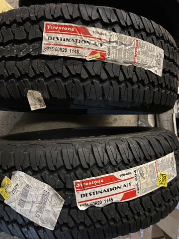2 New Firestone Destination A/t2 - P275/60r20 Tires 2756020 275 60 20-Mega Mart Warehouse-Ultimate Unclaimed Freight Buyer and Seller Specialists