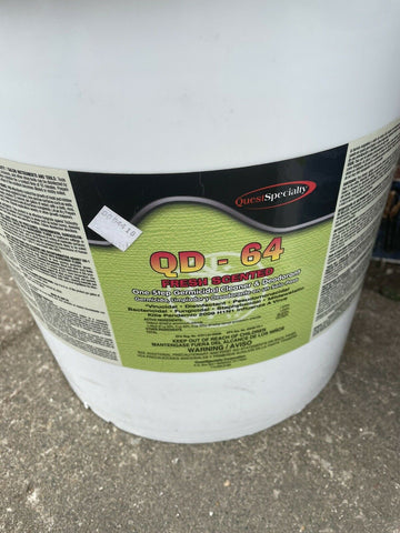 5 GALLON CONTAINER Q64 GERMICIDAL CLEANER AND DEODORANT-Mega Mart Warehouse