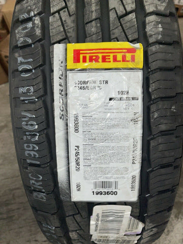 (1) NEW Tire Pirelli Scorpion STR 245/50R20 102H AS All Season A/S *SHIPS FREE*
