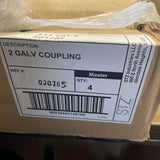 (CASE OF 4) 311 CO-2, 501787 2" GALVANIZED MALLEABLE IRON COUPLING *SHIPS FREE*