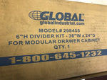 Dividers for 6"H Drawer of Global Modular Drawer Cabinet 36"Wx24"D, Blue 298455-Mega Mart Warehouse-Ultimate Unclaimed Freight Buyer and Seller Specialists